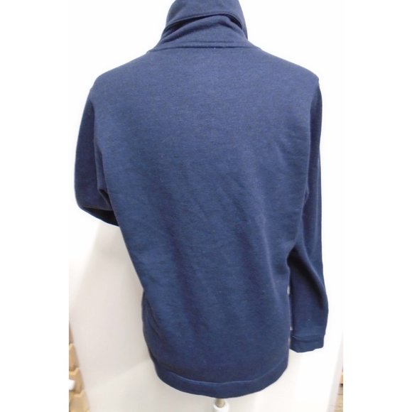 NEARLY NEW NIKE DRI-FIT LADIES TURTLE NECK SWEATSHIRT SIZE LARGE NAVY BLUE - Picture 4 of 8